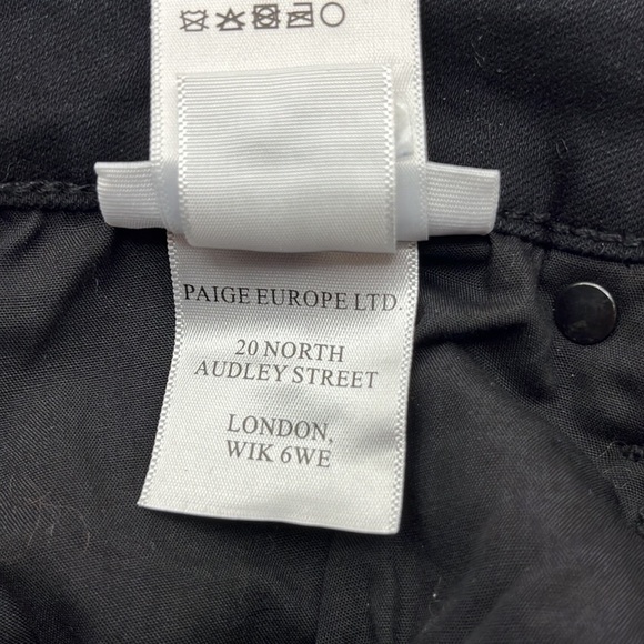 Paige Cindy Black Fog Luxe Coating Size 31 - Picture 11 of 16